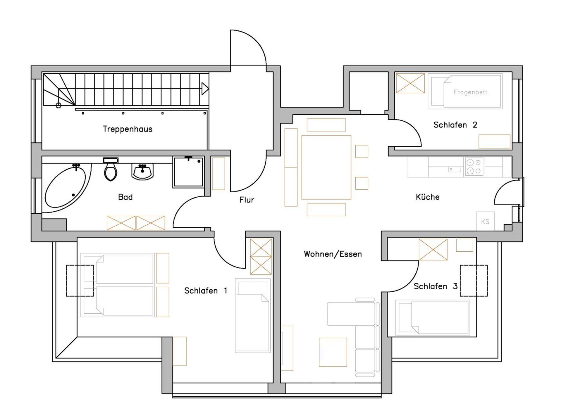 App. Weisses Haus Apartment Хохен Нойендорф Екстериор снимка