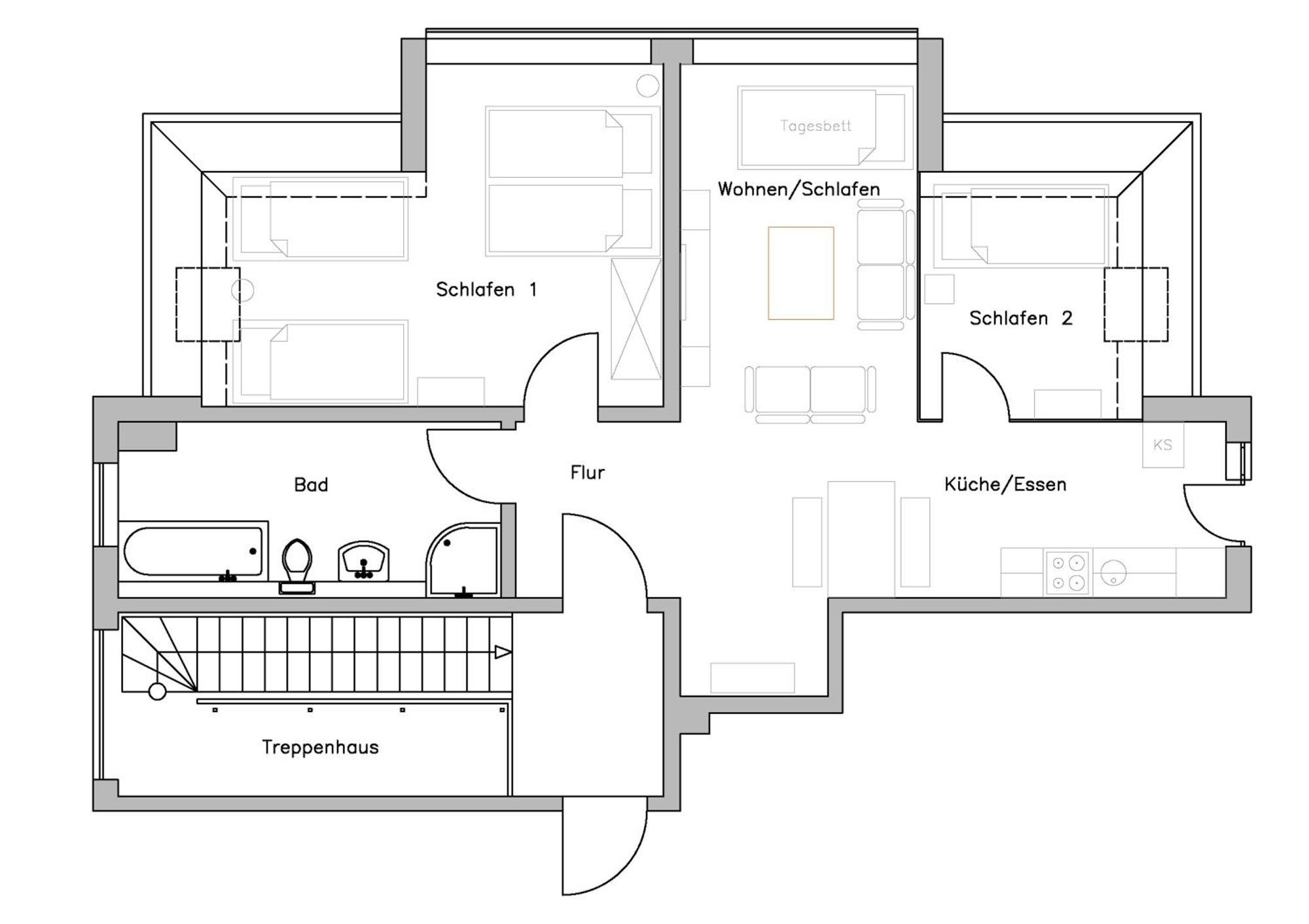 App. Weisses Haus Apartment Хохен Нойендорф Екстериор снимка